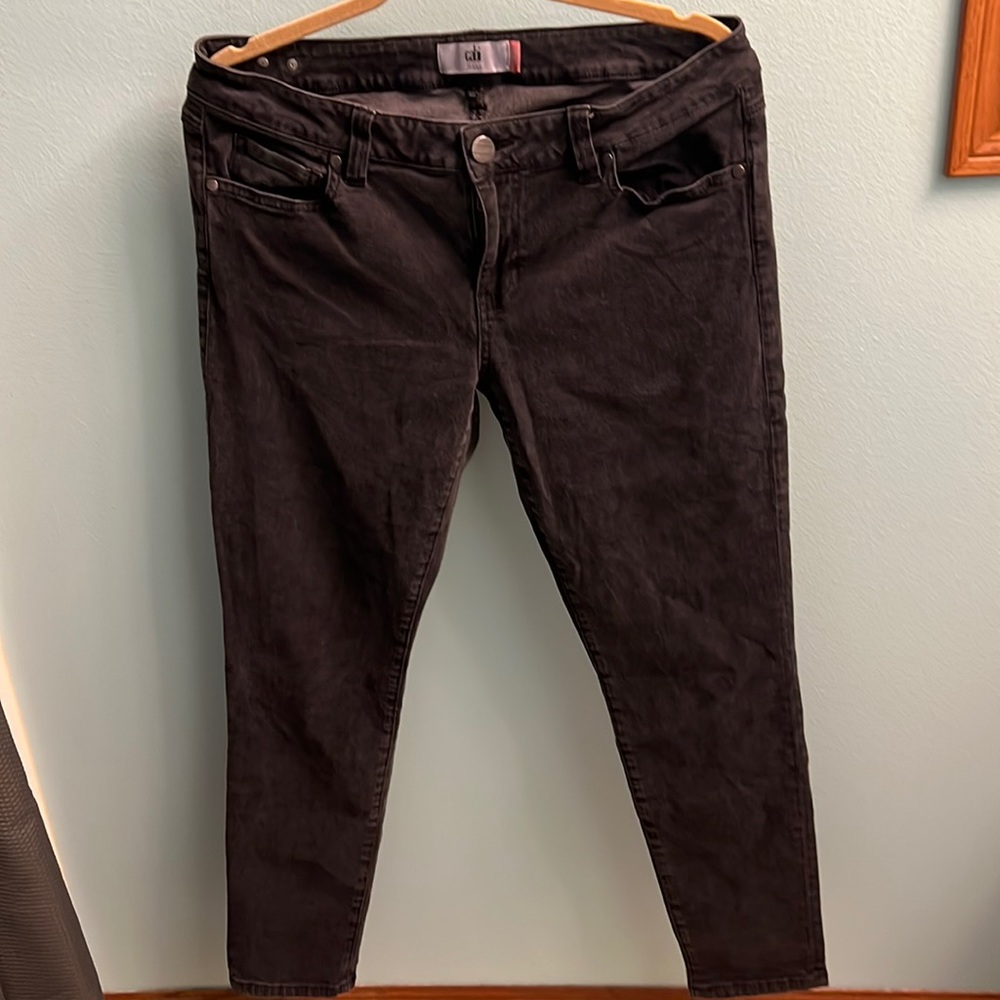 Cabi Black faded jeans, super skinny style
